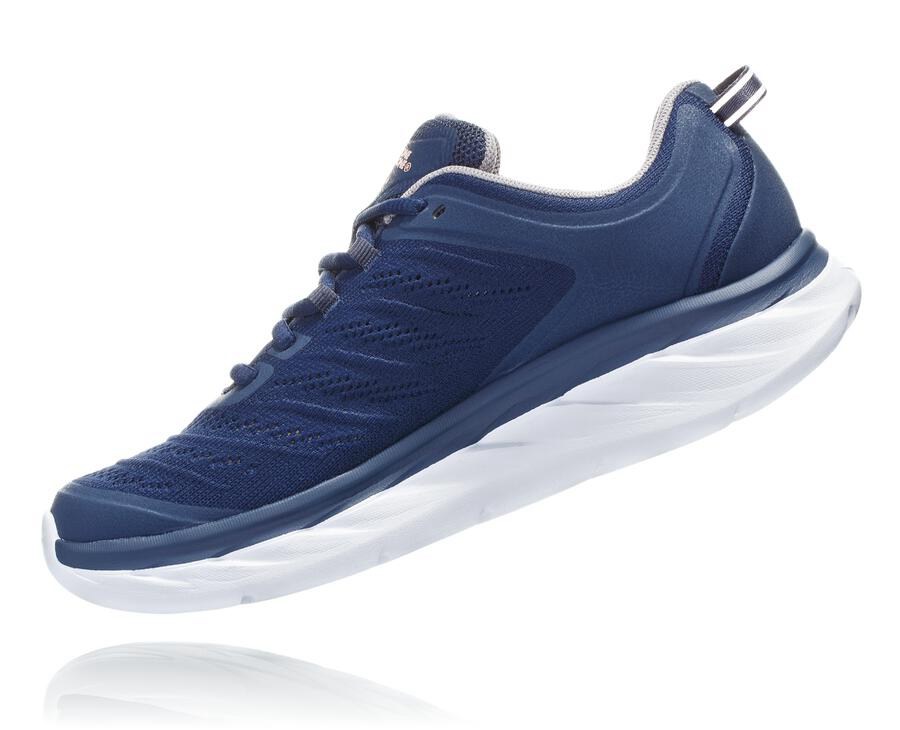 Hoka Australia One One Akasa - Womens Running Shoes Blue/White - ODGWA-0638